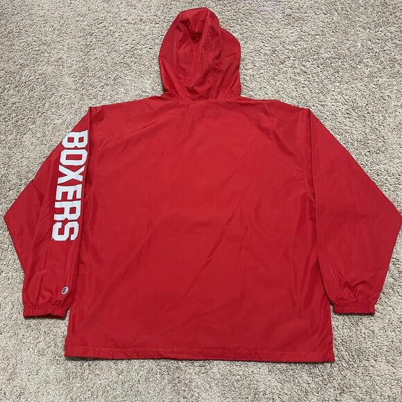 Pacific University Boxers Mens Jacket XL Red Anorak Windbreaker Oregon Champion - Picture 7 of 12